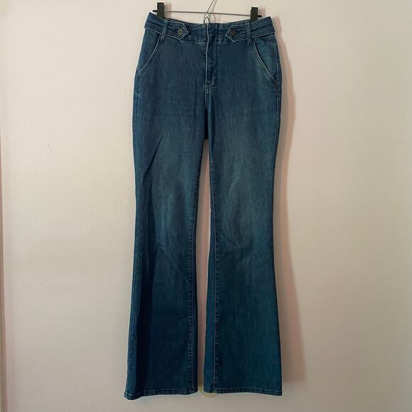 Pilcro Anthropologie Women's size 28 Boho Flare Jeans High Rise Minimalist - Picture 1 of 14